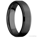 6 mm wide Beveled Zirconium band. - Diamonds By Rothschild