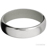 6 mm wide Domed Bevel Cobalt Chrome band featuring a Gun Metal Grey sleeve. - Diamonds By Rothschild