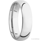 6 mm wide Domed Cobalt Chrome band. - Diamonds By Rothschild