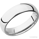 6 mm wide Domed Cobalt Chrome band. - Diamonds By Rothschild