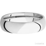 6 mm wide Domed Cobalt Chrome band. - Diamonds By Rothschild