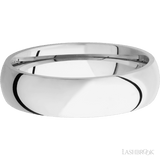 6 mm wide Domed Cobalt Chrome band. - Diamonds By Rothschild