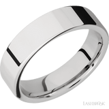 6 mm wide Flat Cobalt Chrome band. - Diamonds By Rothschild
