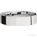 6 mm wide Flat Cobalt Chrome band. - Diamonds By Rothschild