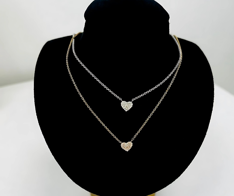 Diamond Heart Chain Necklace