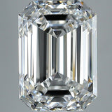 7 Carat Emerald - Natural Diamond - 7 - F - VS2 - VG - EX - VG - Diamonds By Rothschild