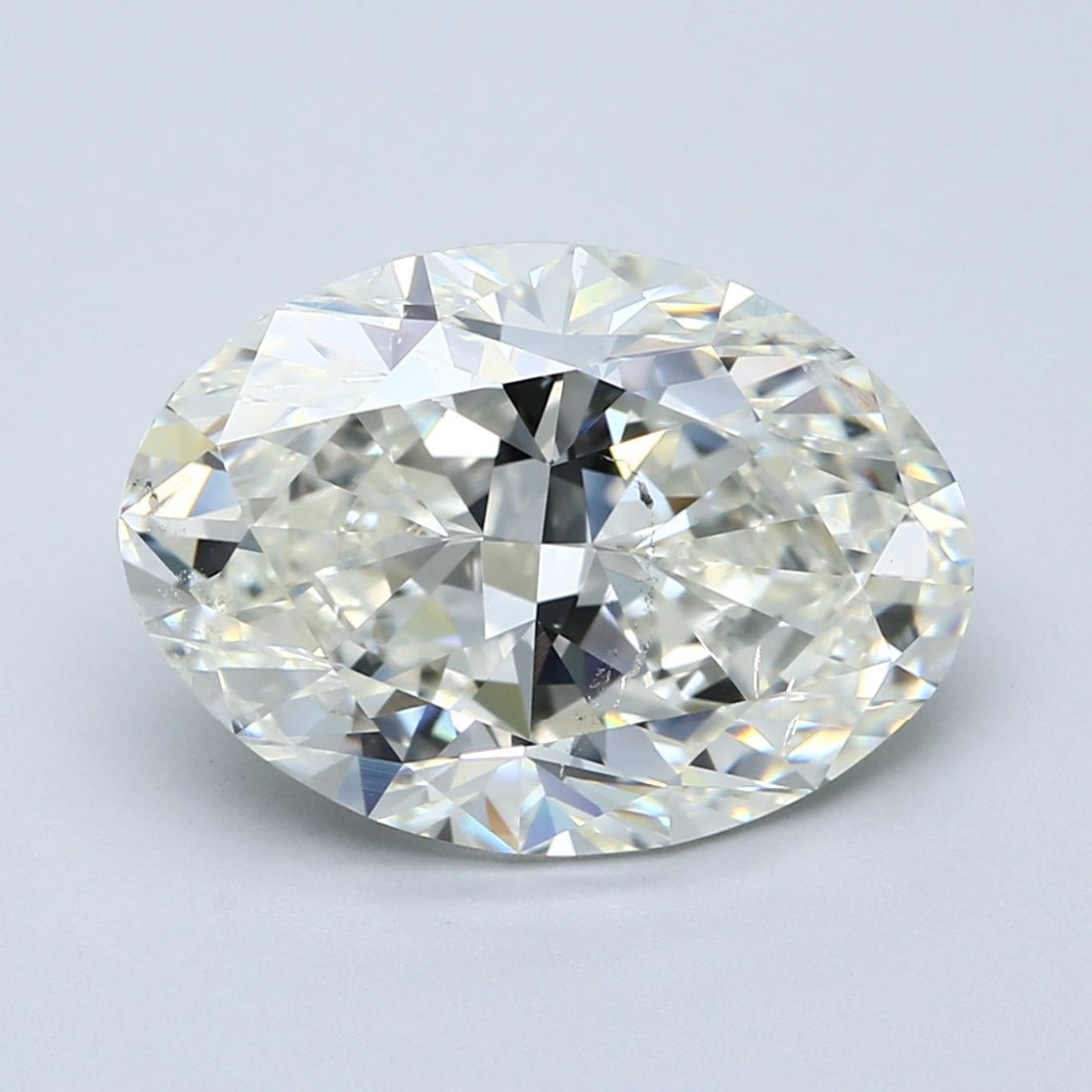 7 Carat Oval - Natural Diamond - 7.04 - J - SI2 - VG - EX - VG - Diamonds By Rothschild