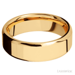 7 mm wide Beveled 14K Yellow Gold band. - Diamonds By Rothschild
