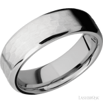 7 mm wide Beveled Cobalt Chrome band. - Diamonds By Rothschild