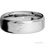7 mm wide Beveled Cobalt Chrome band. - Diamonds By Rothschild