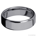 7 mm wide Beveled Tantalum band. - Diamonds By Rothschild