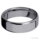 7 mm wide Beveled Tantalum band. - Diamonds By Rothschild