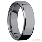 7 mm wide Beveled Tantalum band. - Diamonds By Rothschild