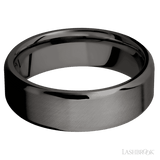 7 mm wide Beveled Tantalum Noir band. - Diamonds By Rothschild