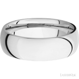 7 mm wide Domed Cobalt Chrome band. - Diamonds By Rothschild