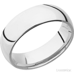 7 mm wide Domed Cobalt Chrome band. - Diamonds By Rothschild