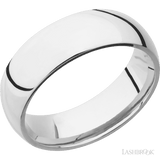 7 mm wide Domed Cobalt Chrome band. - Diamonds By Rothschild