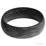 7 mm wide Domed Forged Carbon Fiber band featuring a Whiskey Barrel sleeve. - Diamonds By Rothschild