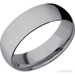 7 mm wide Domed Tantalum band. - Diamonds By Rothschild