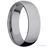 7 mm wide Domed Tantalum band. - Diamonds By Rothschild