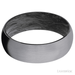 7 mm wide Domed Tantalum band featuring a Forged Carbon Fiber sleeve. - Diamonds By Rothschild