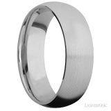 7 mm wide Domed Titanium band. - Diamonds By Rothschild