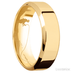 7 mm wide High Bevel 14K Yellow Gold band. - Diamonds By Rothschild