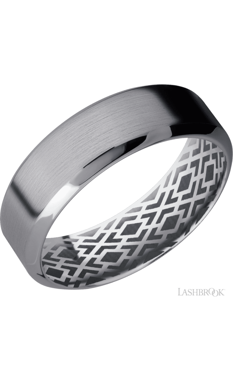 7 mm wide High Bevel Tantalum band. - Diamonds By Rothschild