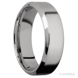 7 mm wide High Bevel Titanium band. - Diamonds By Rothschild