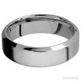 7 mm wide High Bevel Titanium band. - Diamonds By Rothschild