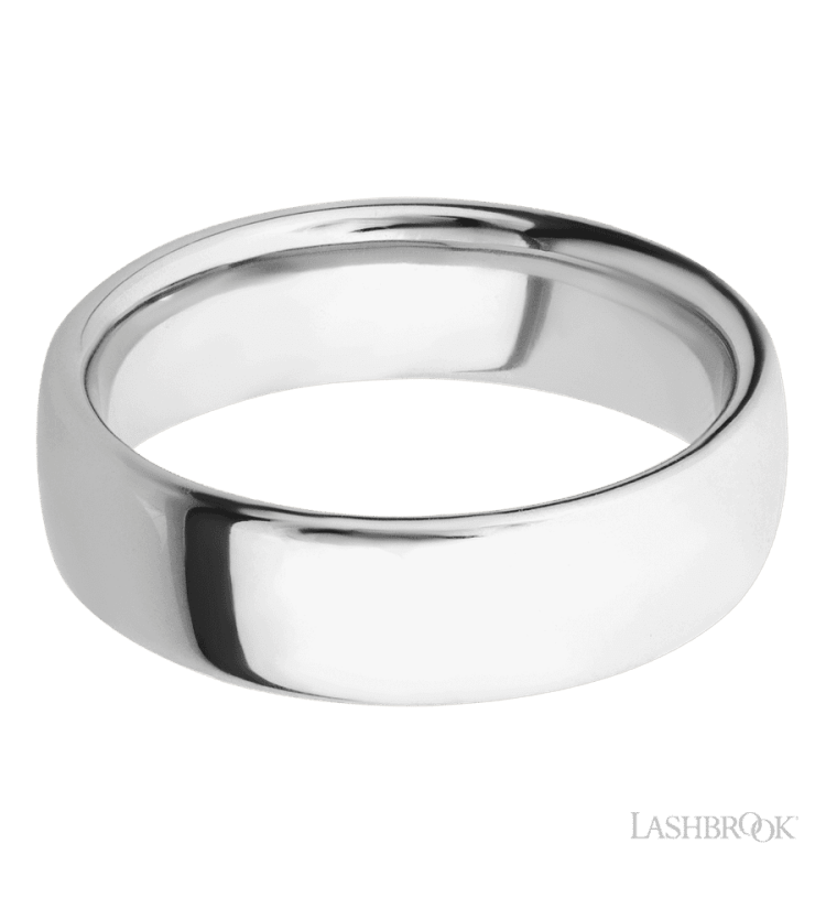 7 mm wide Ultra Comfort (our most comfortable profile) 14K White Gold band. - Diamonds By Rothschild
