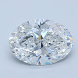 8 Carat Oval - Natural Diamond - 8 - D - SI2 - VG - VG - Diamonds By Rothschild