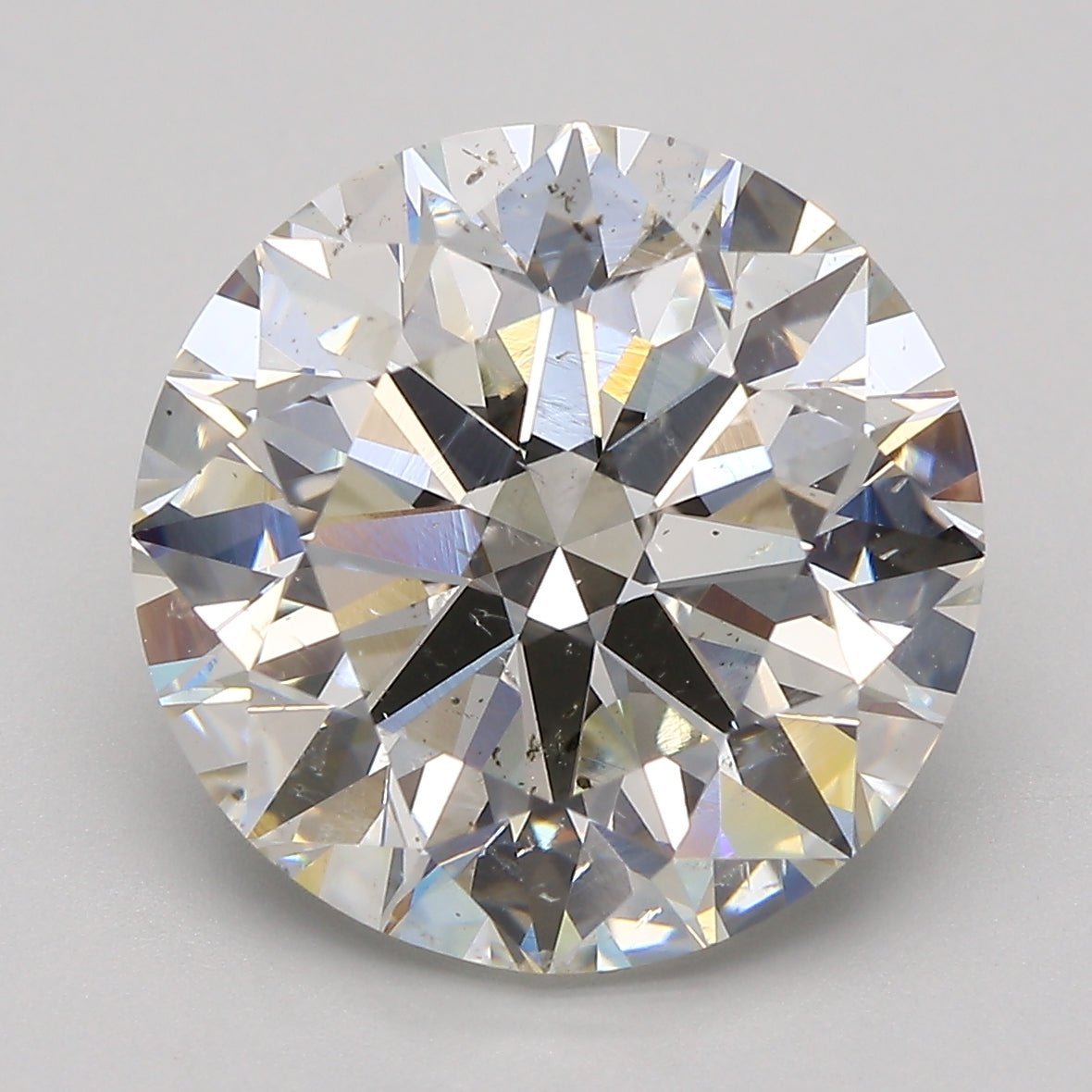 8 Carat Round - Natural Diamond - 8.26 - J - SI2 - EX - EX - EX - Diamonds By Rothschild