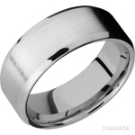 8 mm wide Beveled Cobalt Chrome band. - Diamonds By Rothschild