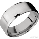 8 mm wide Beveled Cobalt Chrome band. - Diamonds By Rothschild