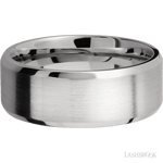 8 mm wide Beveled Cobalt Chrome band. - Diamonds By Rothschild