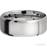 8 mm wide Beveled Cobalt Chrome band. - Diamonds By Rothschild