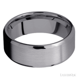 8 mm wide Beveled Tantalum band. - Diamonds By Rothschild