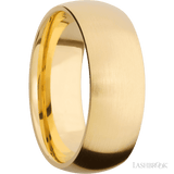 8 mm wide Domed 14K Yellow Gold band. - Diamonds By Rothschild