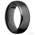8 mm wide Domed Bevel Zirconium band. - Diamonds By Rothschild
