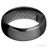 8 mm wide Domed Bevel Zirconium band. - Diamonds By Rothschild