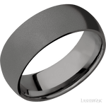 8 mm wide Domed Tantalum Noir band. - Diamonds By Rothschild