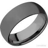 8 mm wide Domed Tantalum Noir band. - Diamonds By Rothschild