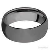 8 mm wide Domed Tantalum Noir band. - Diamonds By Rothschild