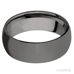 8 mm wide Domed Tantalum Noir band. - Diamonds By Rothschild