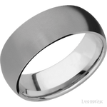 8 mm wide Domed Titanium band. - Diamonds By Rothschild