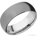 8 mm wide Domed Titanium band. - Diamonds By Rothschild