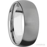 8 mm wide Domed Titanium band. - Diamonds By Rothschild