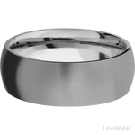 8 mm wide Domed Titanium band. - Diamonds By Rothschild