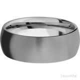 8 mm wide Domed Titanium band. - Diamonds By Rothschild
